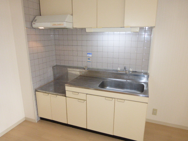 キッチン　２口ガスコンロ設置可