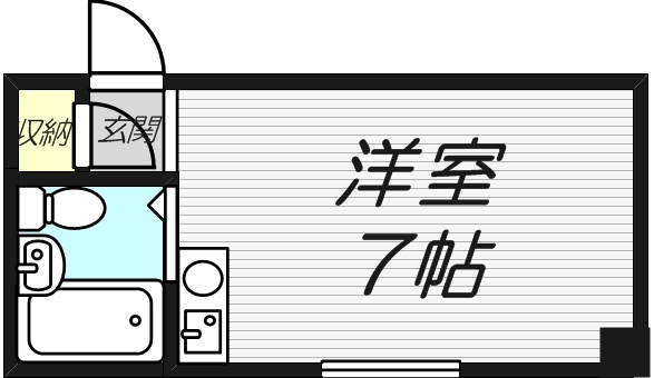 大阪市住之江区浜口西のマンションの間取り