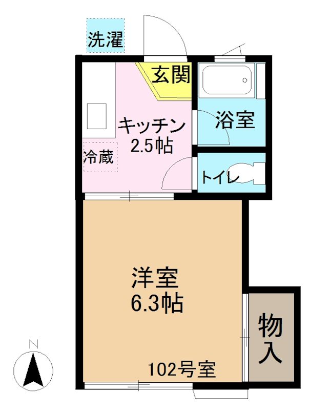 園山ハイツの間取り