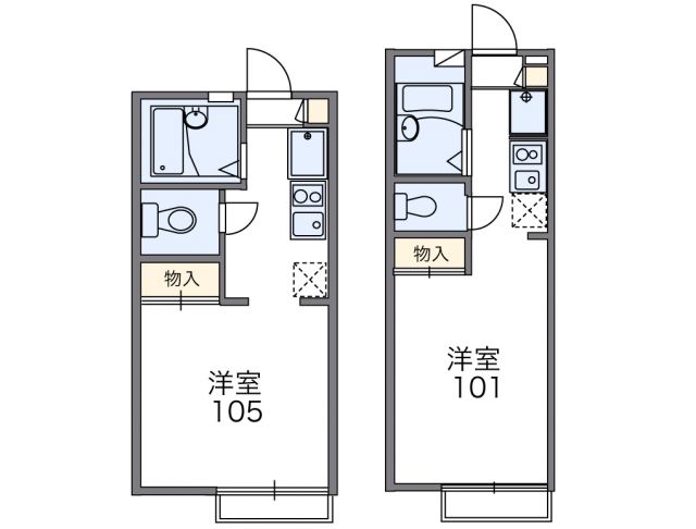 【レオパレス長沢の間取り】