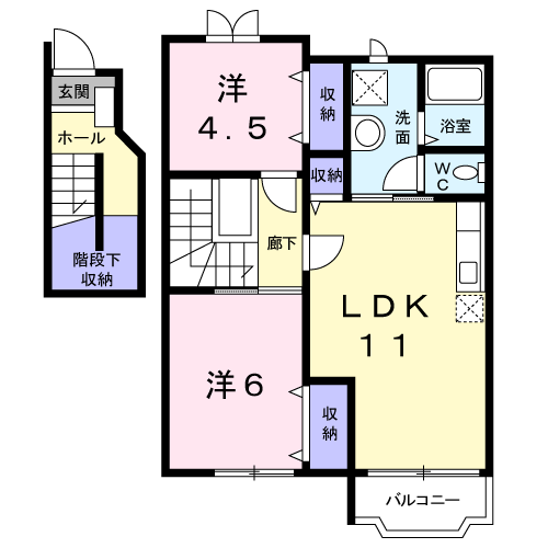 ローテローゼＹの間取り