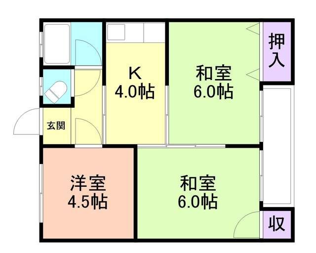 鈴木マンションの間取り