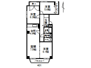 ホワイトパレスの間取り