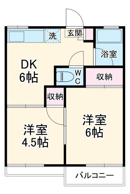 ハイツ山場玲２の間取り