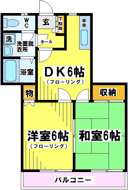 リバーサイドハイツリーの間取り