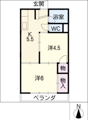 西畑マンションの間取り