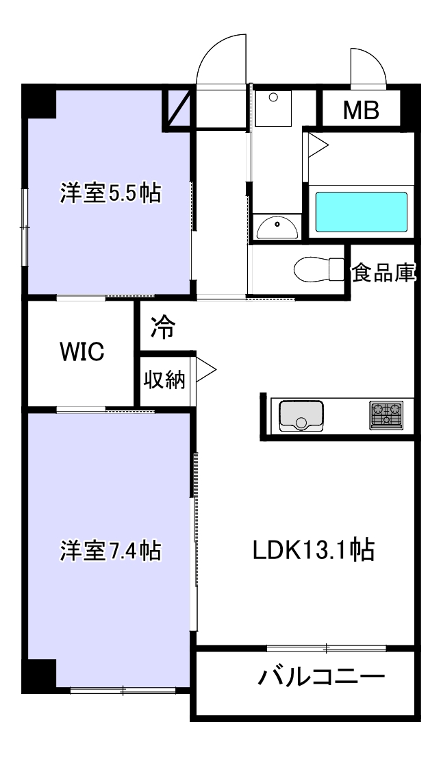 サザン近見の間取り