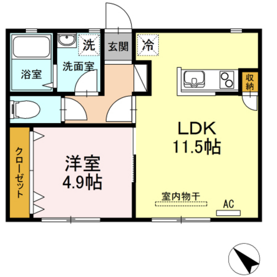 ＳＤハイツの間取り