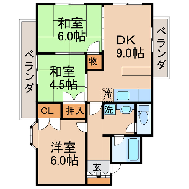 エステート三条の間取り