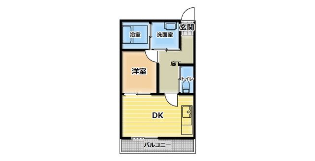 神奈川県相模原市南区相模大野９の賃貸アパートの間取り
