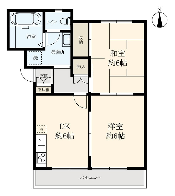 プレステージ98　A棟の間取り