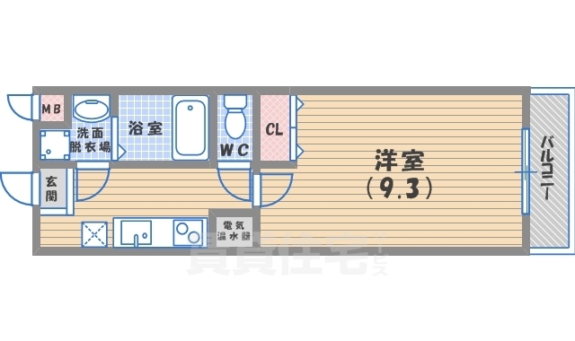 エルベコート宇治駅前の間取り