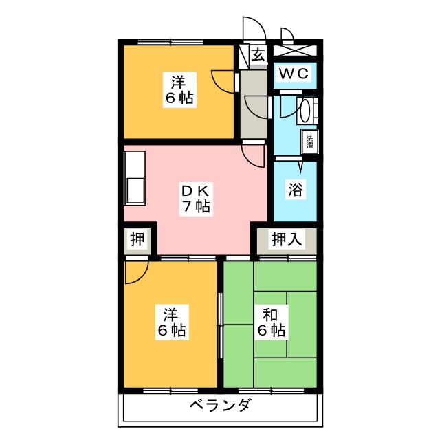 メゾン浜居場の間取り