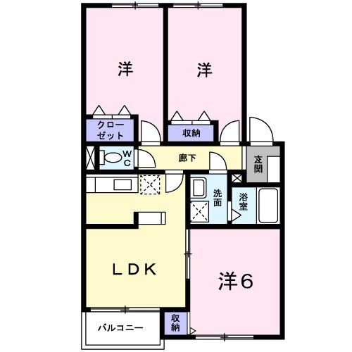 サニーハウス多田の間取り