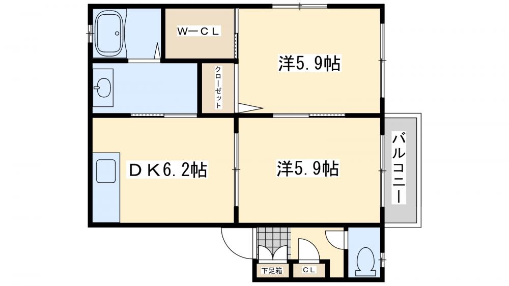 シャーメゾン吉田A棟の間取り