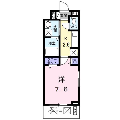 西尾市伊藤のアパートの間取り