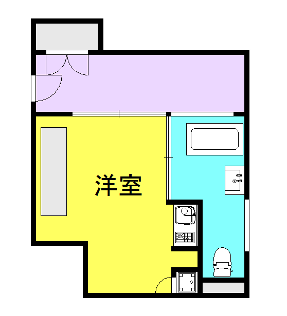 芦屋市精道町のマンションの間取り