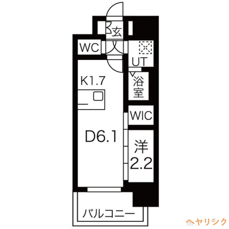 メイクスWアート上前津Vの間取り