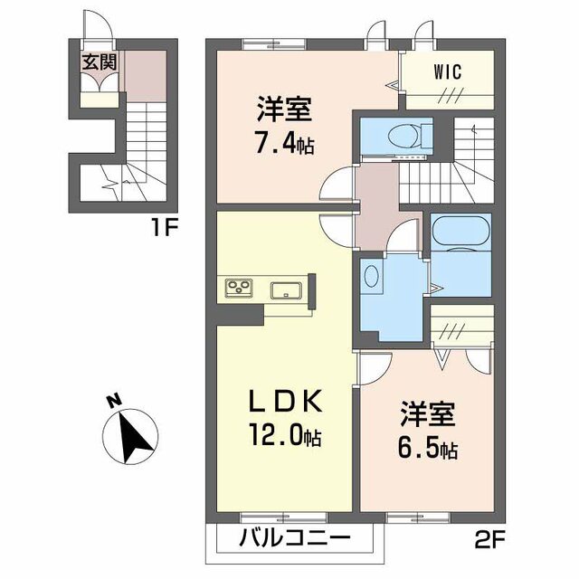 ガルテンＭＡＳＡＫＩ　Ｃ棟の間取り