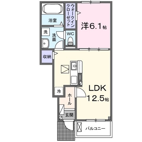 ボヌール竹ケ下　１の間取り