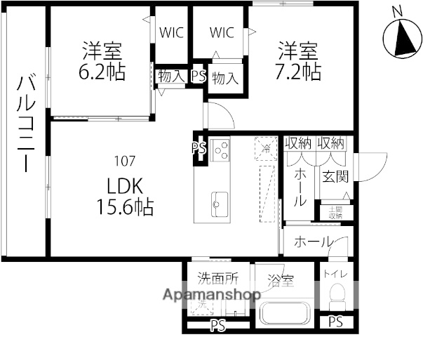 アンフィール泉が丘の間取り