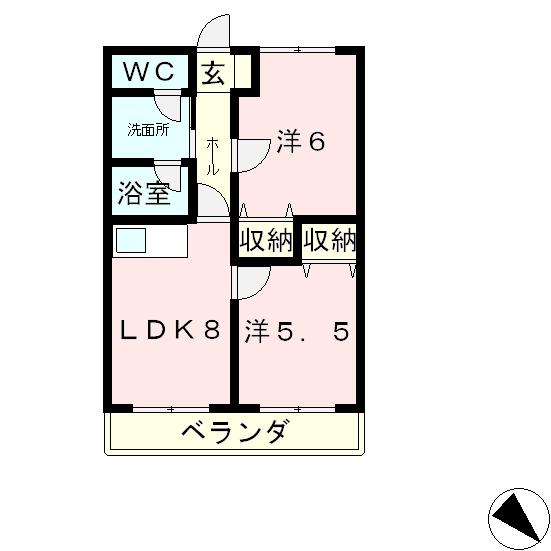 大津市別保のマンションの間取り