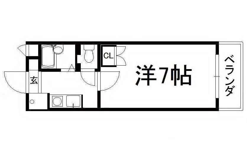 スカイハイツ三山木の間取り