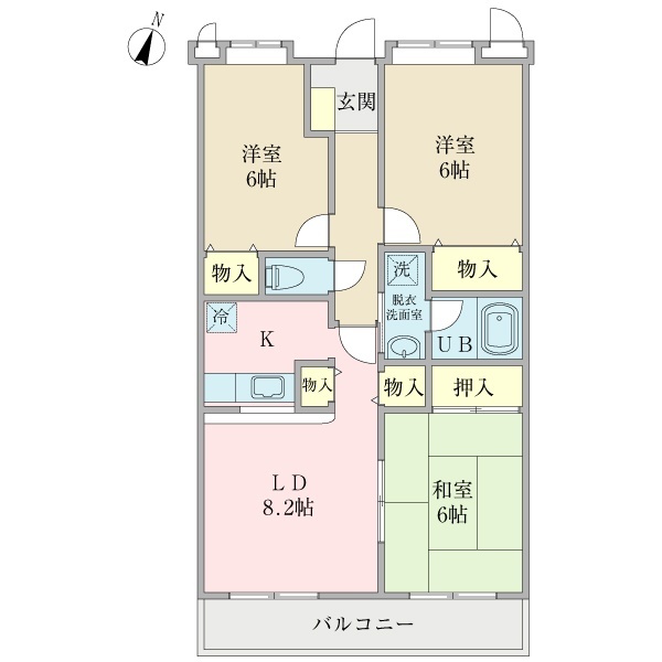 【クオンアドレス八千代緑が丘Iの間取り】