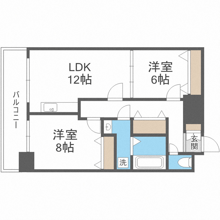 フェニックス難波イーストの間取り