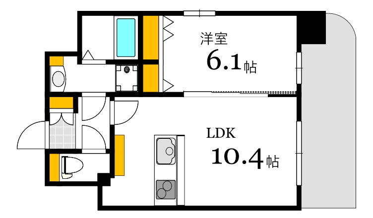 シティタワープレミアムの間取り