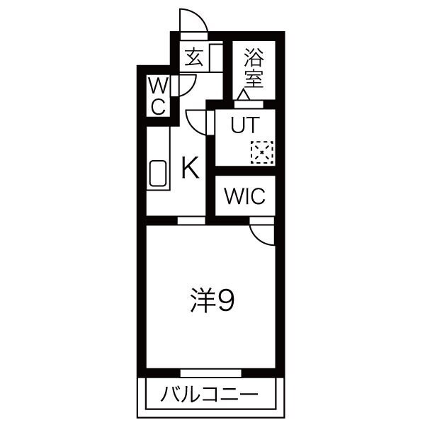 名古屋市中川区大塩町のアパートの間取り