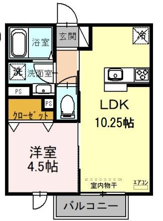 さいたま市南区曲本のアパートの間取り