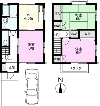 メゾンヴェルデIIの間取り