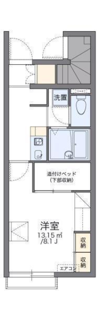 レオパレスライトスペース１の間取り