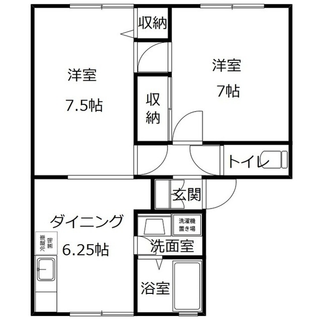 パールハイツ菊川の間取り