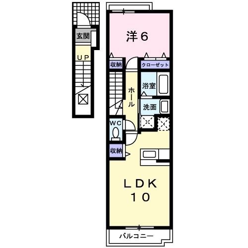 ラフレシール・ベルメゾンＡの間取り