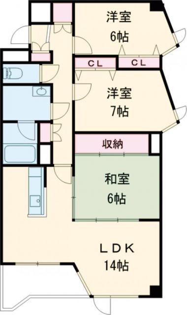 メゾンパティオ富岡の間取り