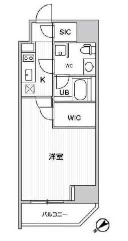 渋谷区恵比寿のマンションの間取り