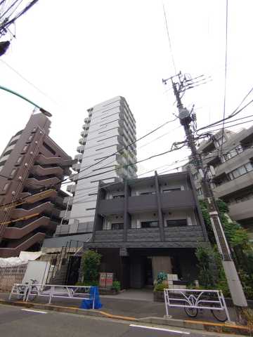 【渋谷区恵比寿のマンションの建物外観】