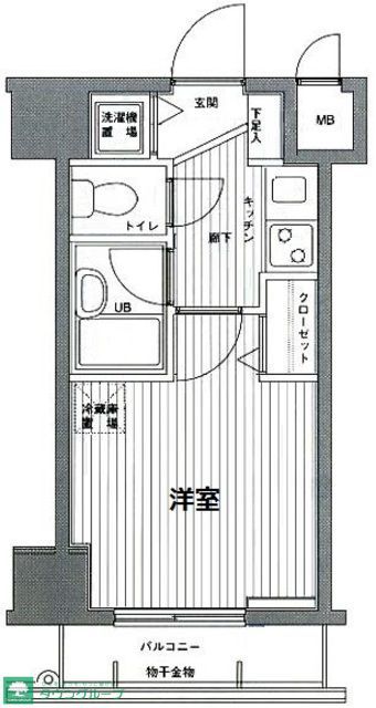 【グランド・ガーラ麻布十番の間取り】