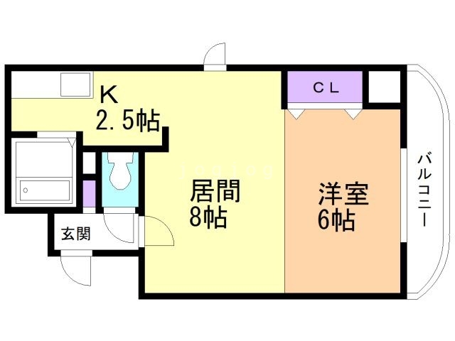 コトン大通中央の間取り