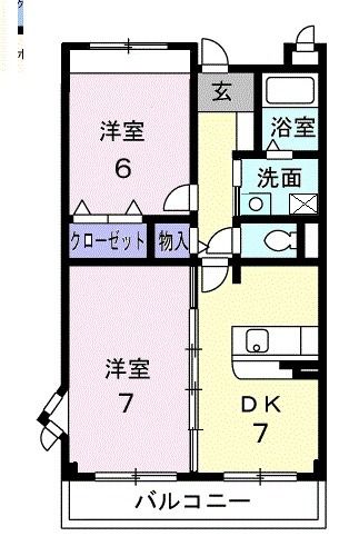 南埼玉郡宮代町百間のマンションの間取り