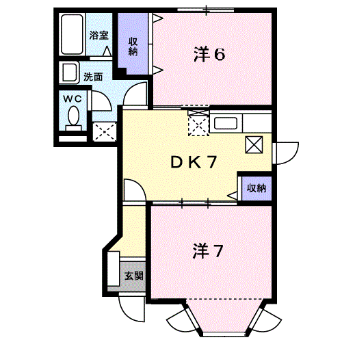 グリーンコート東館　Ｂの間取り