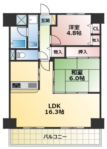 エクセレントバーツの間取り