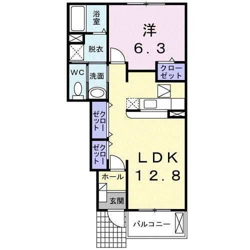 ジュネスＡの間取り