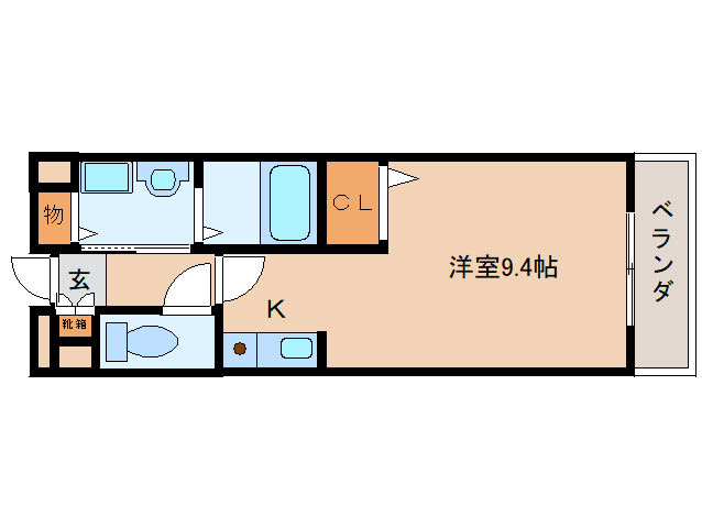 奈良市菅原東のマンションの間取り