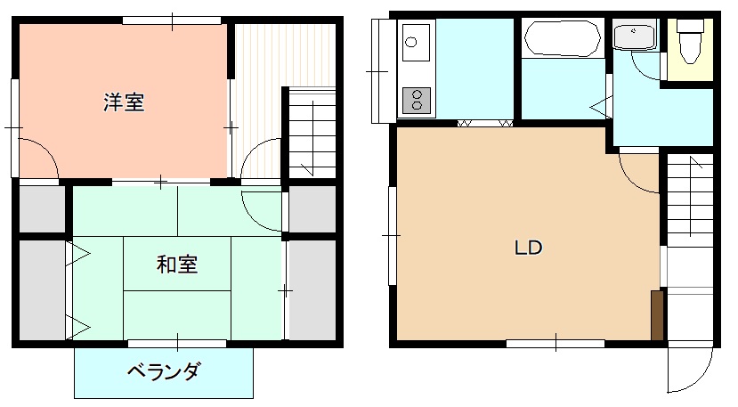 【コーポシャルムの間取り】