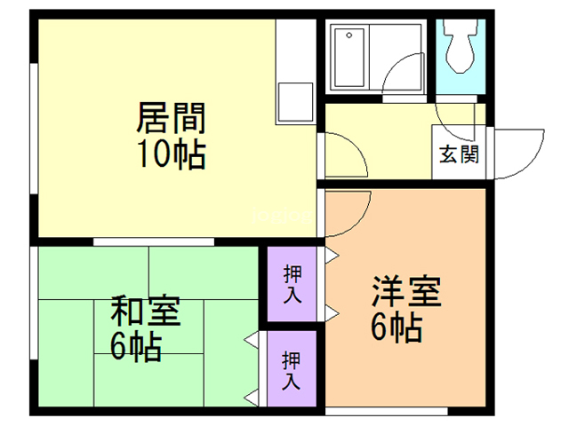 グリーンハイツIの間取り