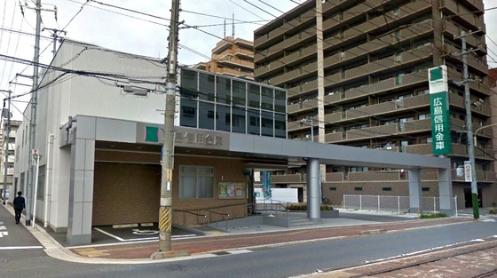 銀行　広島信用金庫宇品支店（銀行）まで342m