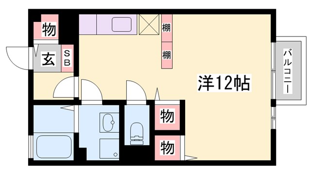 リビングタウン古坂弐番館の間取り